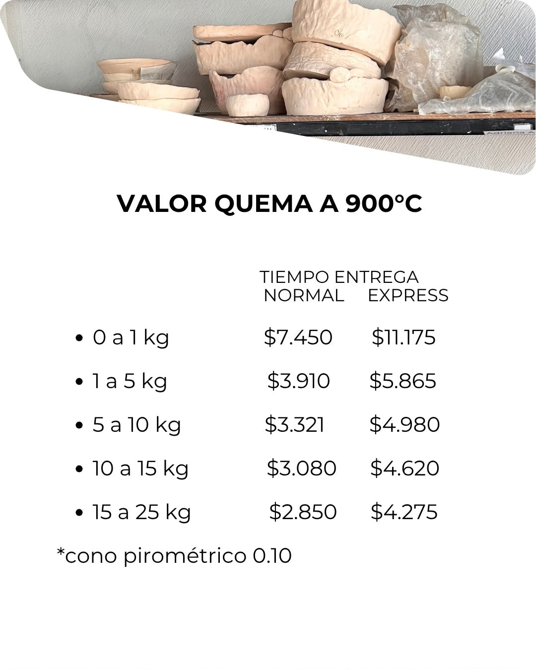 SERVICIO DE QUEMA CERÁMICA