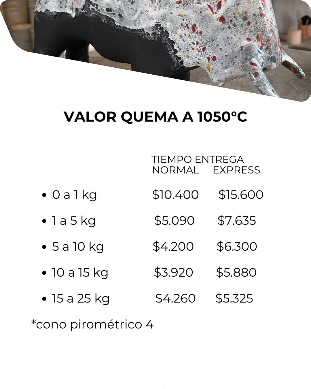 SERVICIO DE QUEMA CERÁMICA
